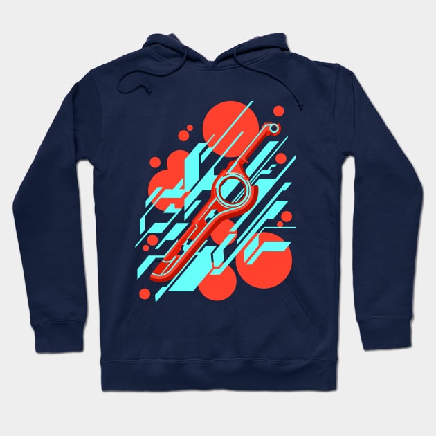 Monado Abstract Hoodie by Ninjendo